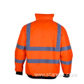 High Visibility Jackets Work Hoodie Winter Bomber Jacket